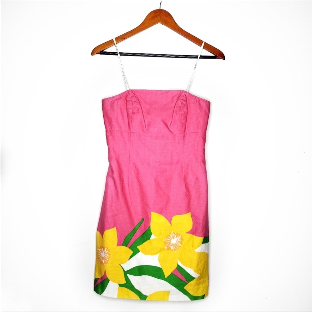 Lilly Pulitzer Pink Franco Strapless Dress Size 00